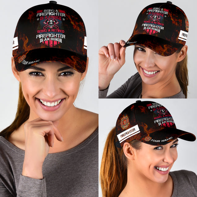 Customize Name Firefighter Classic Cap