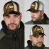 Custom Name Walleye Fishing hat Hook 3D Painting print Cap