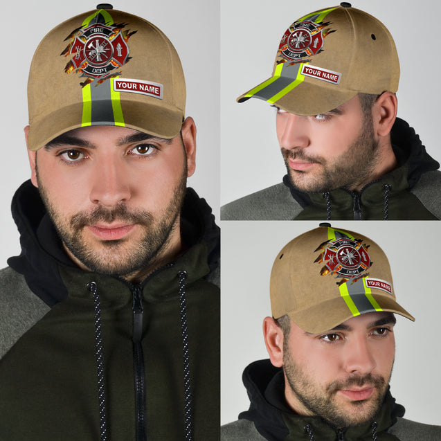 Customize Name Firefighter Classic Cap