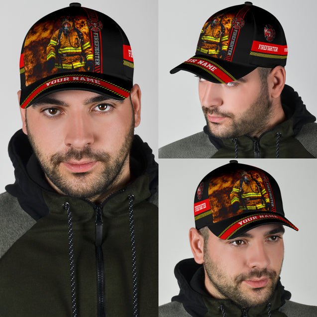 Customize Name Firefighter Classic Cap