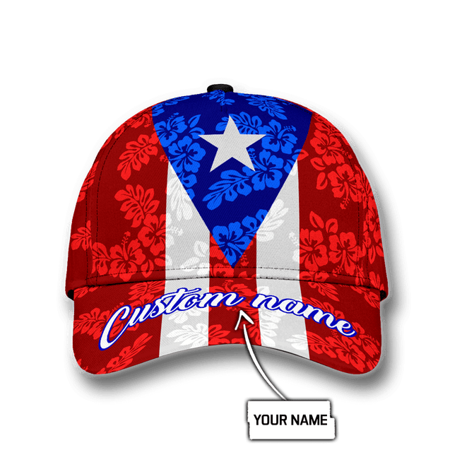 Customize Name Puerto Rico Classic Cap