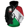 Italy Special Grunge Flag Zip-Up Hoodie-Apparel-PL8386-Hoodie-S-Vibe Cosy™