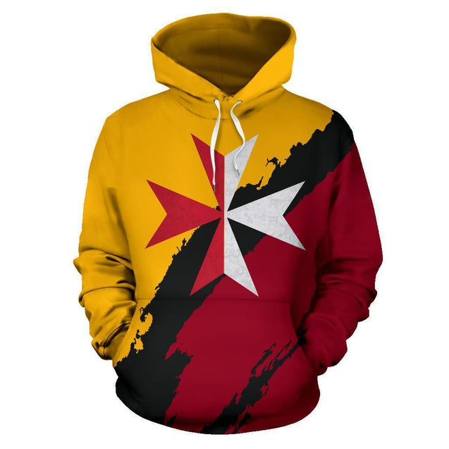 Italy Hoodie - Roma Special with Maltese Cross-Apparel-PL8386-Hoodie-S-Vibe Cosy™