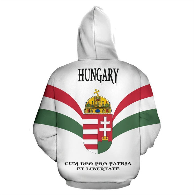 Wings of Hungary Zip Up Hoodie-Apparel-PL8386-Hoodie-S-Vibe Cosy™