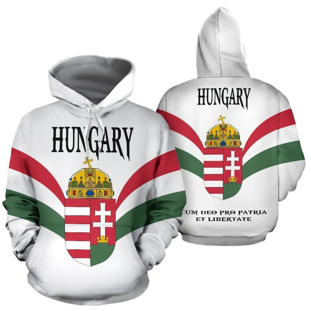 Wings of Hungary Zip Up Hoodie-Apparel-PL8386-Hoodie-S-Vibe Cosy™