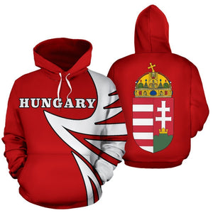 Hungary Coat Of Arms - Warrior Style-Apparel-PL8386-Hoodie-S-Vibe Cosy™