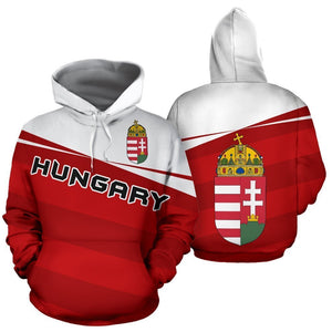 Hungary Coat Of Arms Hoodie - Vivian Style-Apparel-PL8386-Hoodie-S-Vibe Cosy™