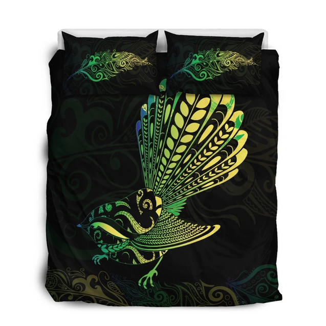 New zealand bedding set slight silver fern fantail bedding set green-Bedding-PL8386-Twin-Vibe Cosy™