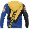 Barbados Trident Zip Hoodie-Apparel-PL8386-Hoodie-S-Vibe Cosy™