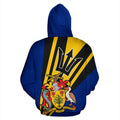 Barbados Hoodie Coat of Arms PL073-Apparel-PL8386-Hoodie-S-Vibe Cosy™