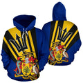 Barbados Hoodie Coat of Arms PL073-Apparel-PL8386-Hoodie-S-Vibe Cosy™