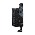 Viking Hooded Blanket - Fenrir Wolf PL085-HOODED BLANKETS (P)-PL8386-Hooded Blanket - .-Youth 60"x45"-Vibe Cosy™