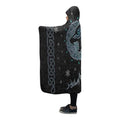 Viking Hooded Blanket - Fenrir Wolf PL085-HOODED BLANKETS (P)-PL8386-Hooded Blanket - .-Youth 60"x45"-Vibe Cosy™
