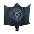 Viking Raven Odin Eye Hooded Blanket PL092-HOODED BLANKETS (P)-PL8386-Hooded Blanket - .-Youth 60"x45"-Vibe Cosy™