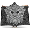 Viking Hooded Blanket - Mjolnir Odin PL100-HOODED BLANKETS (P)-PL8386-Hooded Blanket - .-Youth 60"x45"-Vibe Cosy™