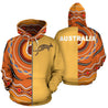 3D All Over Printed Australia Hoodie Kangaroo Aboriginal PL-Apparel-PL8386-Zipped Hoodie-S-Vibe Cosy™