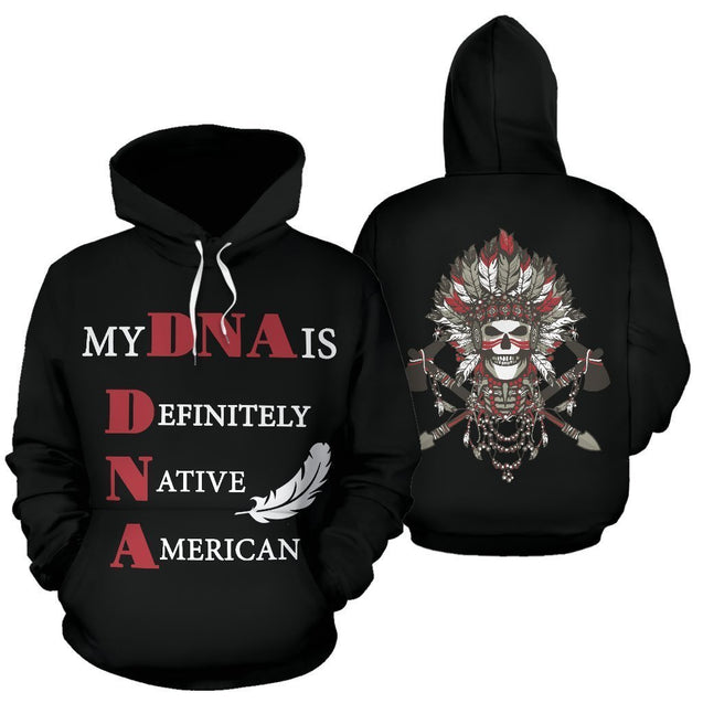 Native American All Over Hoodie - My DNA PL135-Apparel-PL8386-Hoodie-S-Vibe Cosy™