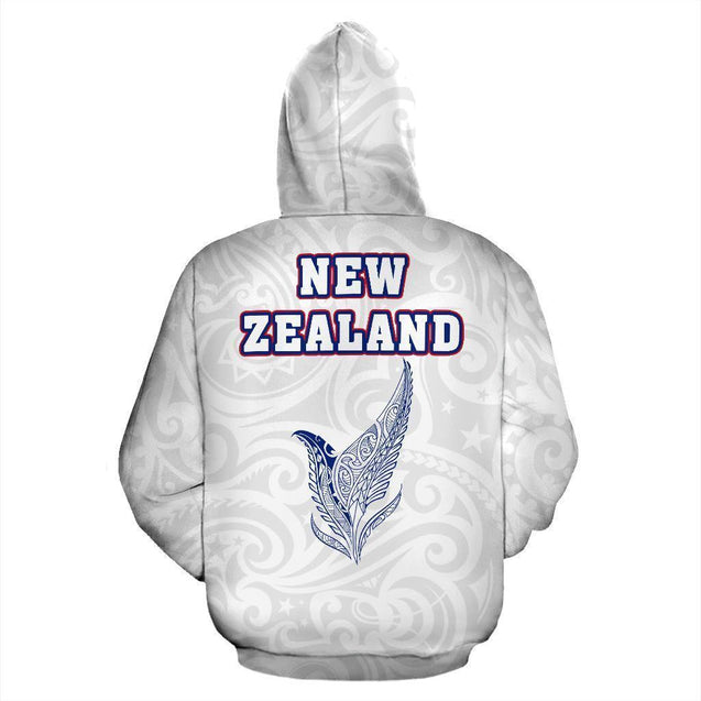 New Zealand Flag Silver Fern Maori Hoodie PL136-Apparel-PL8386-Hoodie-S-Vibe Cosy™