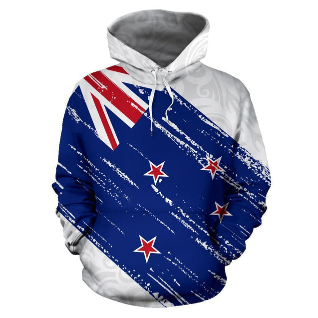 New Zealand Flag Silver Fern Maori Hoodie PL136-Apparel-PL8386-Hoodie-S-Vibe Cosy™