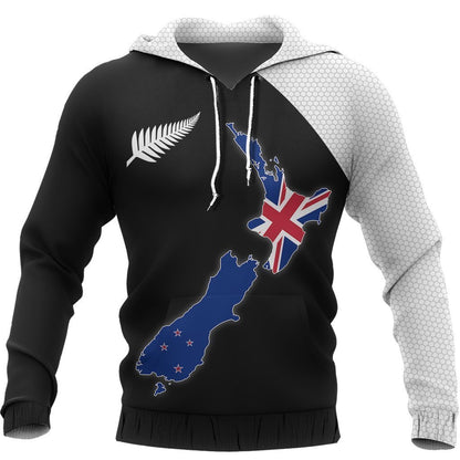 New Zealand Map Special Hoodie PL143-Apparel-PL8386-Hoodie-S-Vibe Cosy™