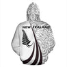 New Zealand Maori Silver Fern Hoodie Black PL144-Apparel-PL8386-Hoodie-S-Vibe Cosy™
