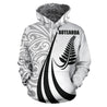 New Zealand Maori Silver Fern Hoodie Black PL144-Apparel-PL8386-Hoodie-S-Vibe Cosy™