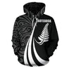 New Zealand Maori Silver Fern Hoodie White PL148-Apparel-PL8386-Hoodie-S-Vibe Cosy™