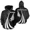 New Zealand Maori Silver Fern Hoodie White PL148-Apparel-PL8386-Hoodie-S-Vibe Cosy™