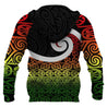 New Zealand Koru Rastafari Color All Over Hoodie PL157-Apparel-PL8386-Zipped Hoodie-S-Vibe Cosy™
