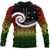 New Zealand Koru Rastafari Color All Over Hoodie PL157-Apparel-PL8386-Hoodie-S-Vibe Cosy™