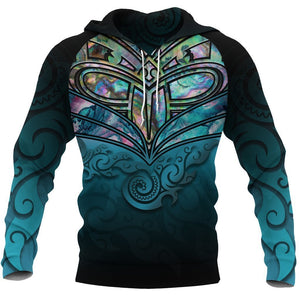 New Zealand Warriors Hoodie Paua Shell PL162 - Amaze Style™-Apparel