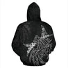 New Zealand Maori Tattoo Wolf Hoodie PL163-Apparel-PL8386-Zipped Hoodie-S-Vibe Cosy™