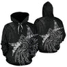 New Zealand Maori Tattoo Wolf Hoodie PL163-Apparel-PL8386-Hoodie-S-Vibe Cosy™