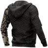 Maori Lion Tattoo New Zealand All Over Hoodie Golden PL164-Apparel-PL8386-Hoodie-S-Vibe Cosy™
