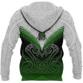 Maori Manaia Hoodie Green Rugby PL165BB-Apparel-PL8386-Zipped Hoodie-S-Vibe Cosy™