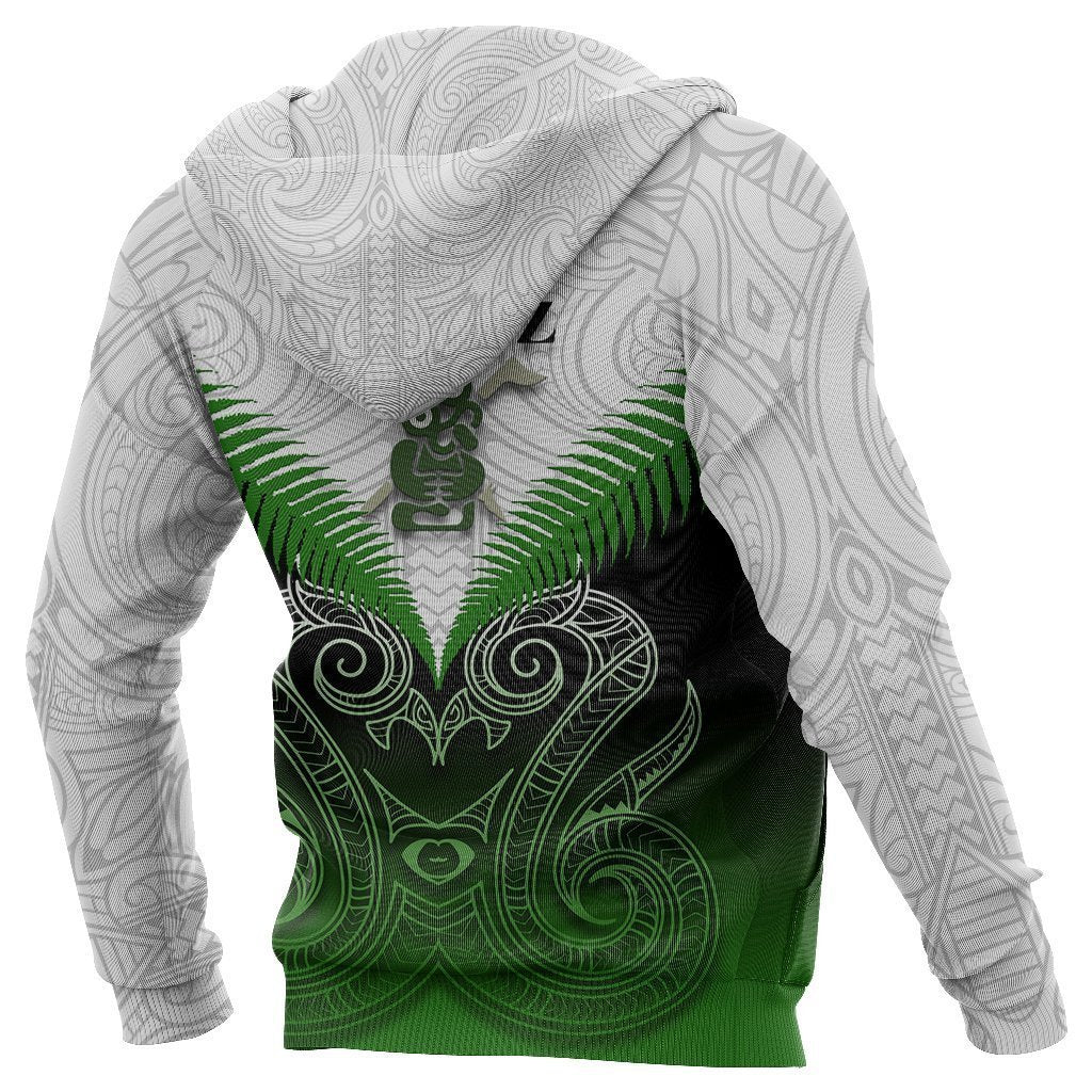 Maori Manaia Hoodie Green Rugby PL165 - Amaze Style™-Apparel