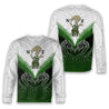 Maori Manaia Hoodie Green Rugby PL165 - Amaze Style™-Apparel