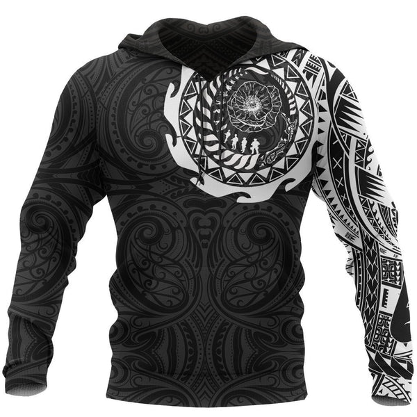 Lest We Forget Maori Tattoo New Zealand Pullover Hoodie PL170 - Vibe Cosy™