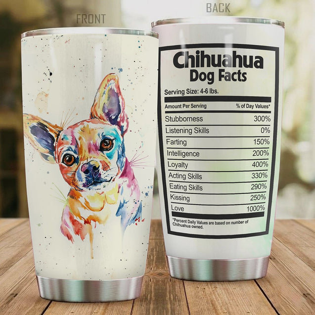 Premium Chihuahua Stainless Steel Tumbler