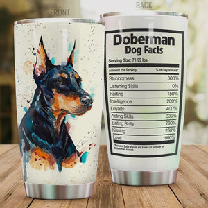 Premium Doberman Stainless Steel Tumbler