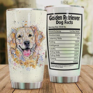 Premium Golden Retriever Stainless Steel Tumbler