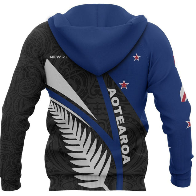 New Zealand Sky Hoodie PL174-Apparel-PL8386-Zipped Hoodie-S-Vibe Cosy™