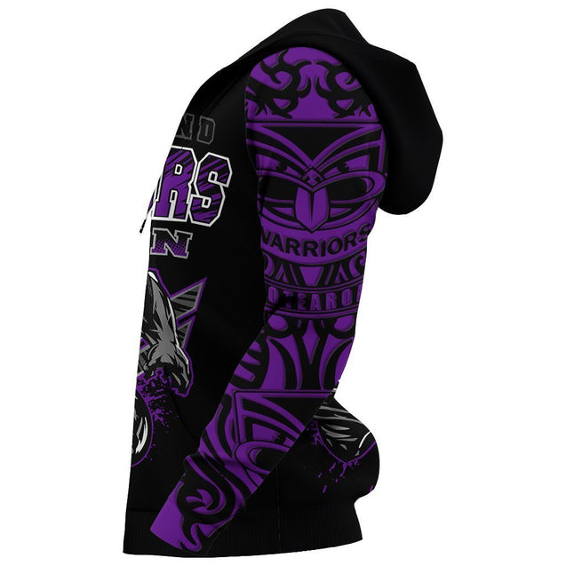 New Zealand Warriors Hoodie Unique Style Purple PL178-Apparel-PL8386-Hoodie-S-Vibe Cosy™