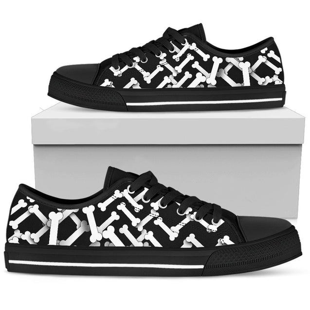 Bones pattern low top shoes PL18032008-PL8386-Women's low top-EU36 (US5.5)-Vibe Cosy™