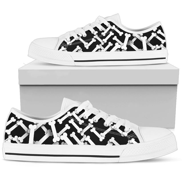 Bones pattern low top shoes PL18032009-PL8386-Women's low top-EU36 (US5.5)-Vibe Cosy™