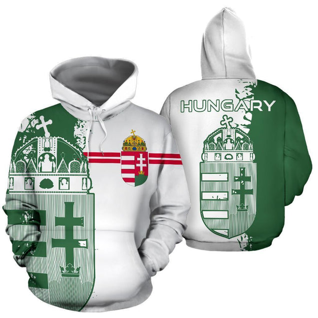 Hungary Flag Hoodie - Mystic PL191-Apparel-PL8386-Hoodie-S-Vibe Cosy™