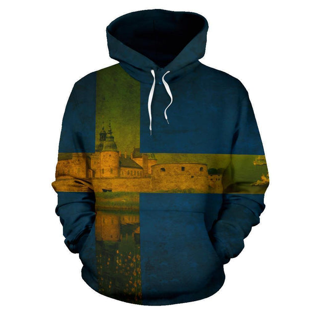 Sweden Hoodie Orebro Flag Vintage PL192-Apparel-PL8386-Hoodie-S-Vibe Cosy™