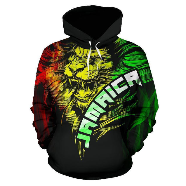 Jamaican Lion Hoodie PL197-Apparel-PL8386-Hoodie-S-Vibe Cosy™