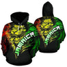 Jamaican Lion Hoodie PL197-Apparel-PL8386-Hoodie-S-Vibe Cosy™