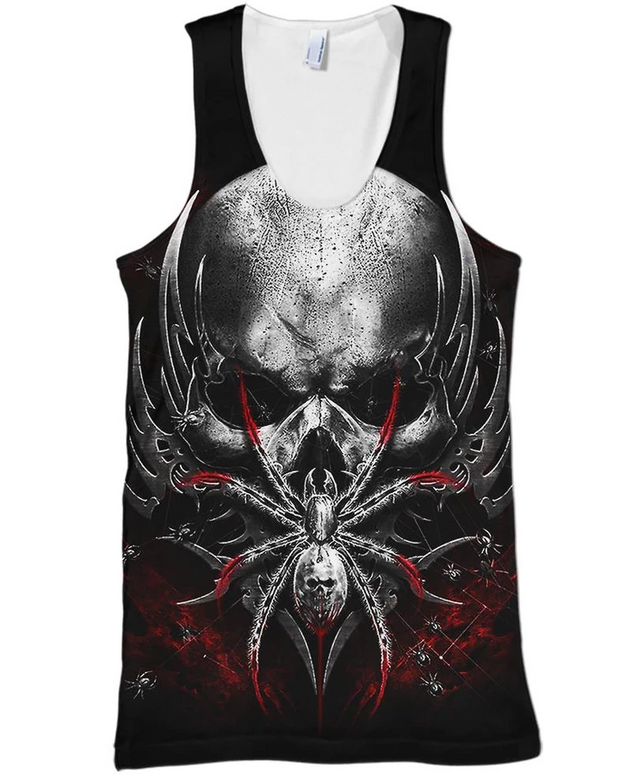 Skull Spider PL220-Apparel-PL8386-Tank Top-S-Vibe Cosy™